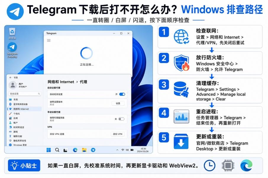 Telegram 重新安装官方版本