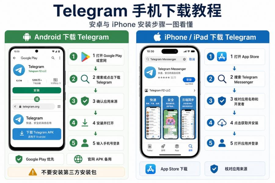 iPhone App Store 下载 Telegram 前的检查