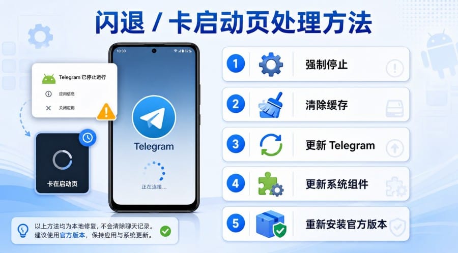 Telegram 安卓版安装后打不开怎么办？安卓手机排查与修复方法 配图 3