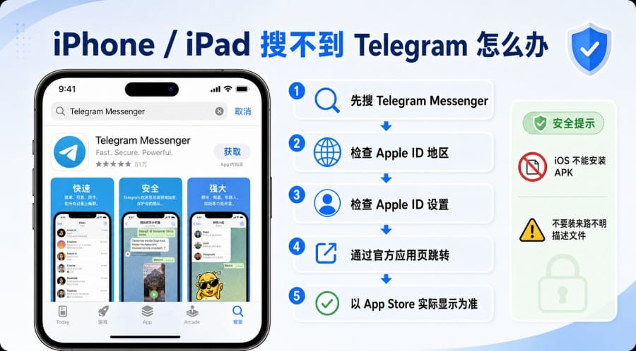 Telegram 官网下载打不开怎么办？按 Android、iPhone 和电脑端这样处理 配图 3