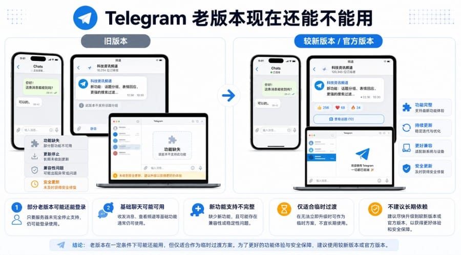 Telegram 老版本还能用吗?旧版 APK 下载风险与安全替代方法 配图 2
