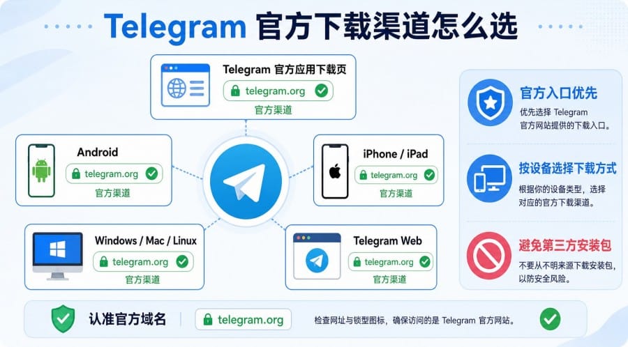 Telegram 下载与更新方法:安卓 APK、电脑端和 iPhone 官方入口说明 image 2