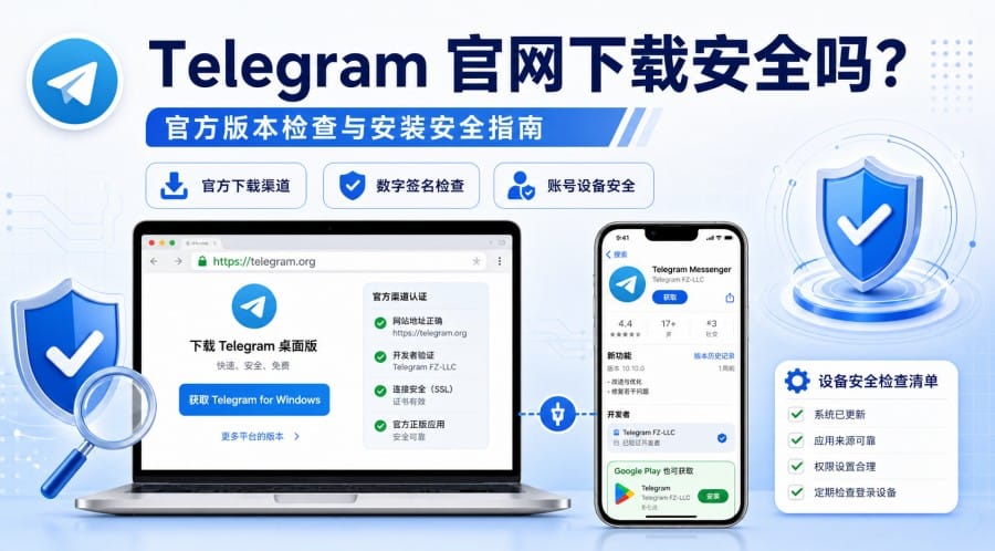 Telegram 官网下载安全吗?官方版本检查与安装安全指南