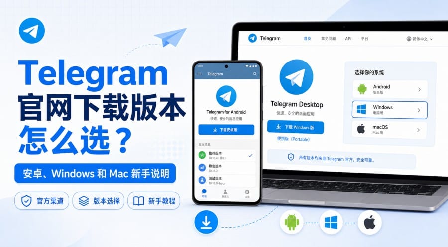 Telegram 官网下载版本怎么选