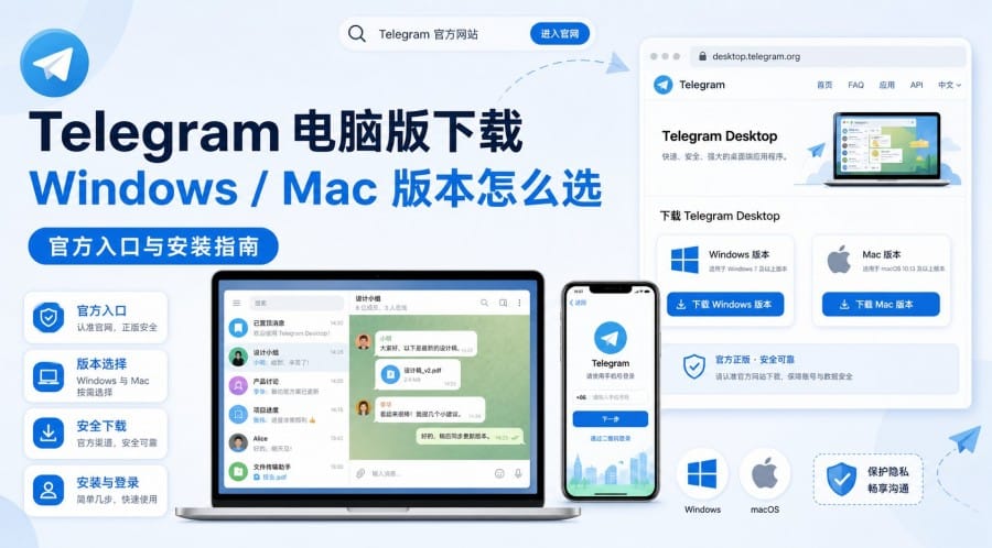 Telegram 下载电脑版入口在哪里