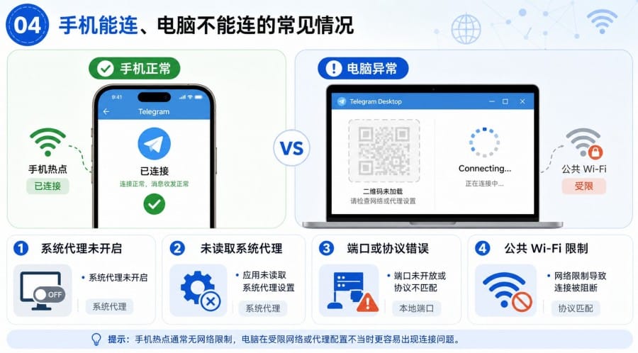 Telegram 下载后提示网络错误怎么办？安卓、电脑和网页版排查方法 第 4 张正文图
