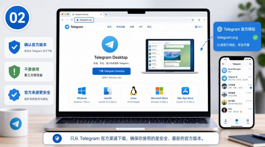 Telegram 电脑版无法扫码怎么办？二维码登录、验证码和同步排查方法 image 1