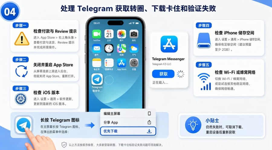 Telegram iOS 下载失败怎么办? - step 3