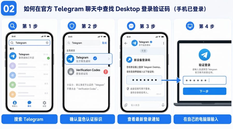 Telegram 电脑版收不到验证码怎么办手机端旧设备与二维码登录排查 - 配图 1
