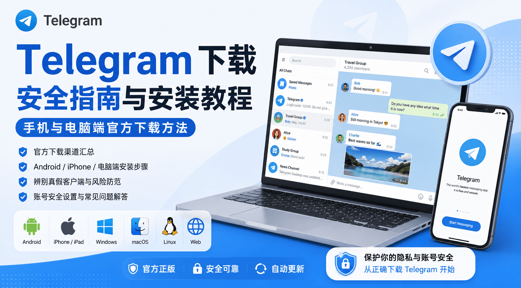 Telegram 下载安全吗？手机与电脑官方下载安装及风险排查指南